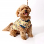 Frank Barker by Splosh Velvet Lined Orange Plaid Dog Coat | Three Sizes